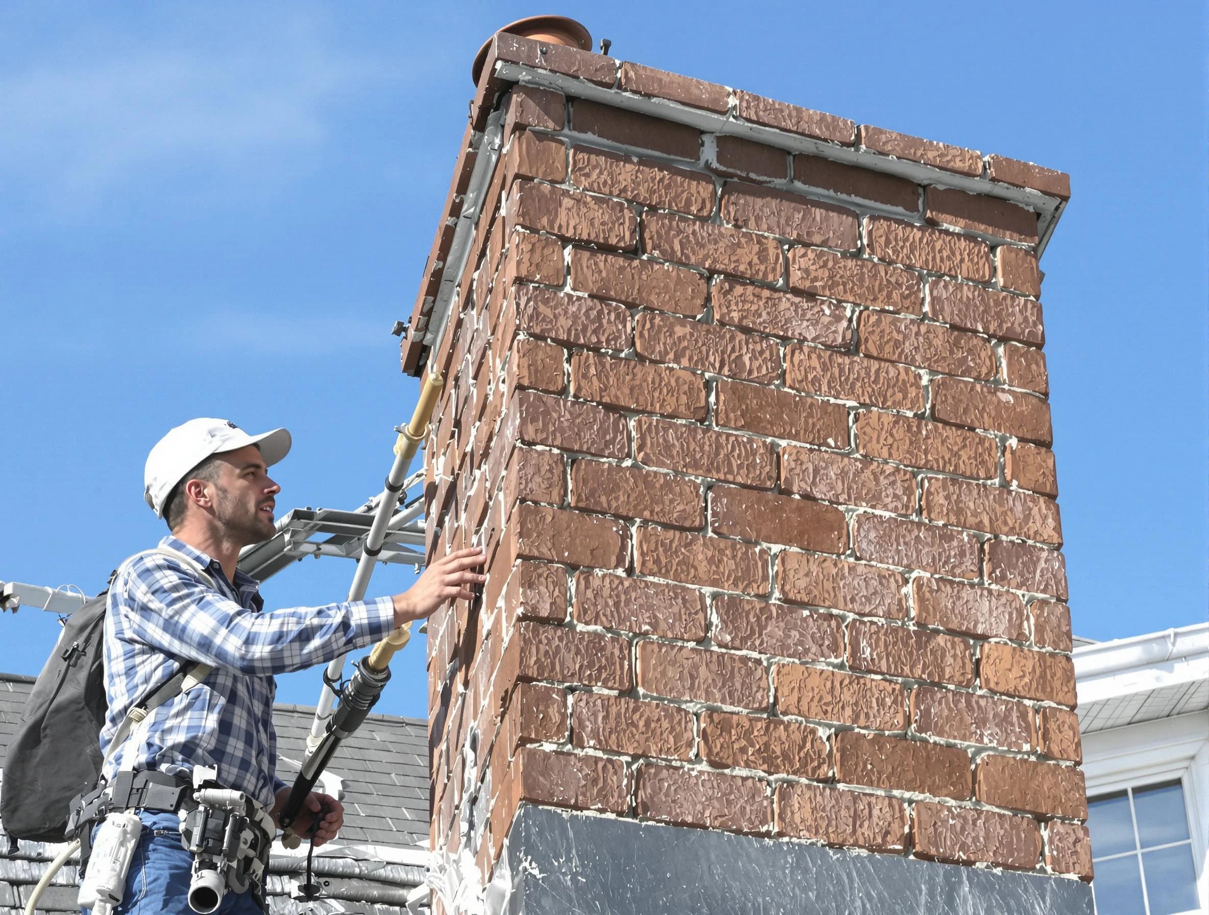 Brickwork for a chimney rebuild by Ogden Chimney Sweep in Ogden, UT