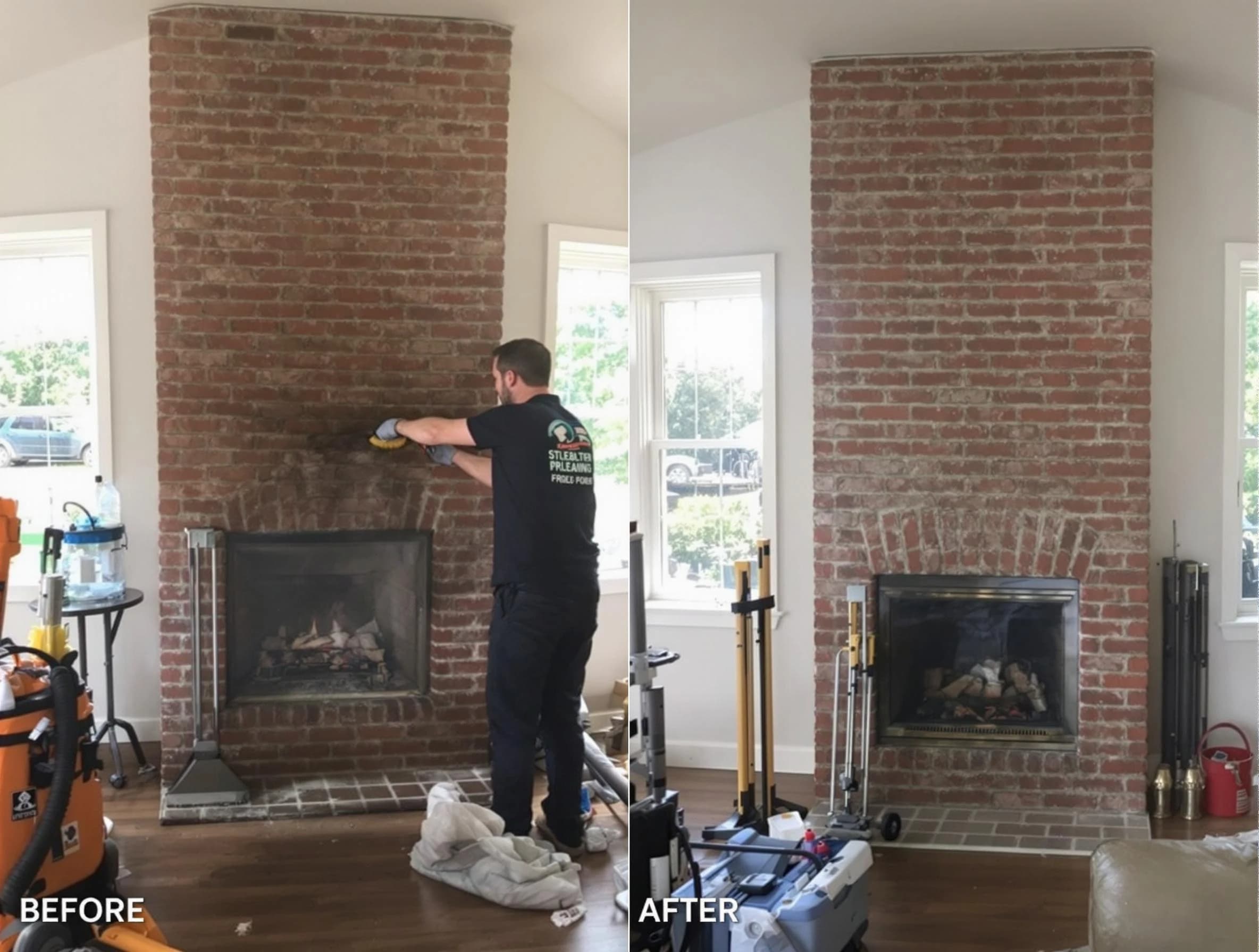 Finished chimney sweeping service by Ogden Chimney Sweep in Ogden, UT