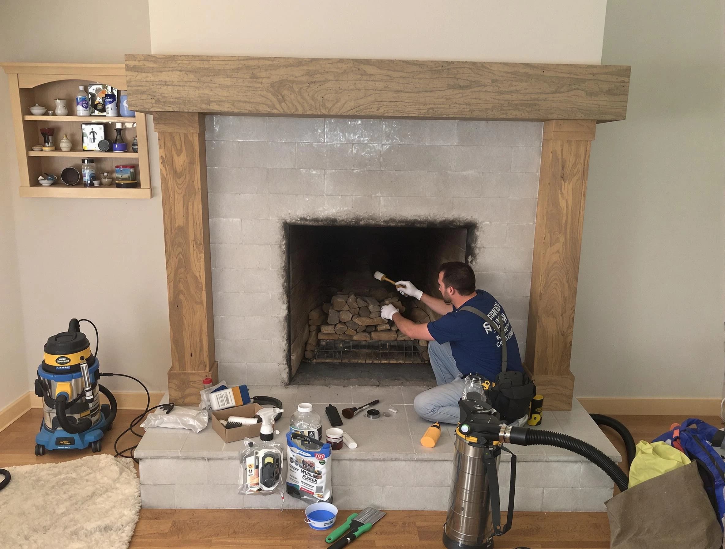 Detailed creosote removal process by Ogden Chimney Sweep in Ogden, UT