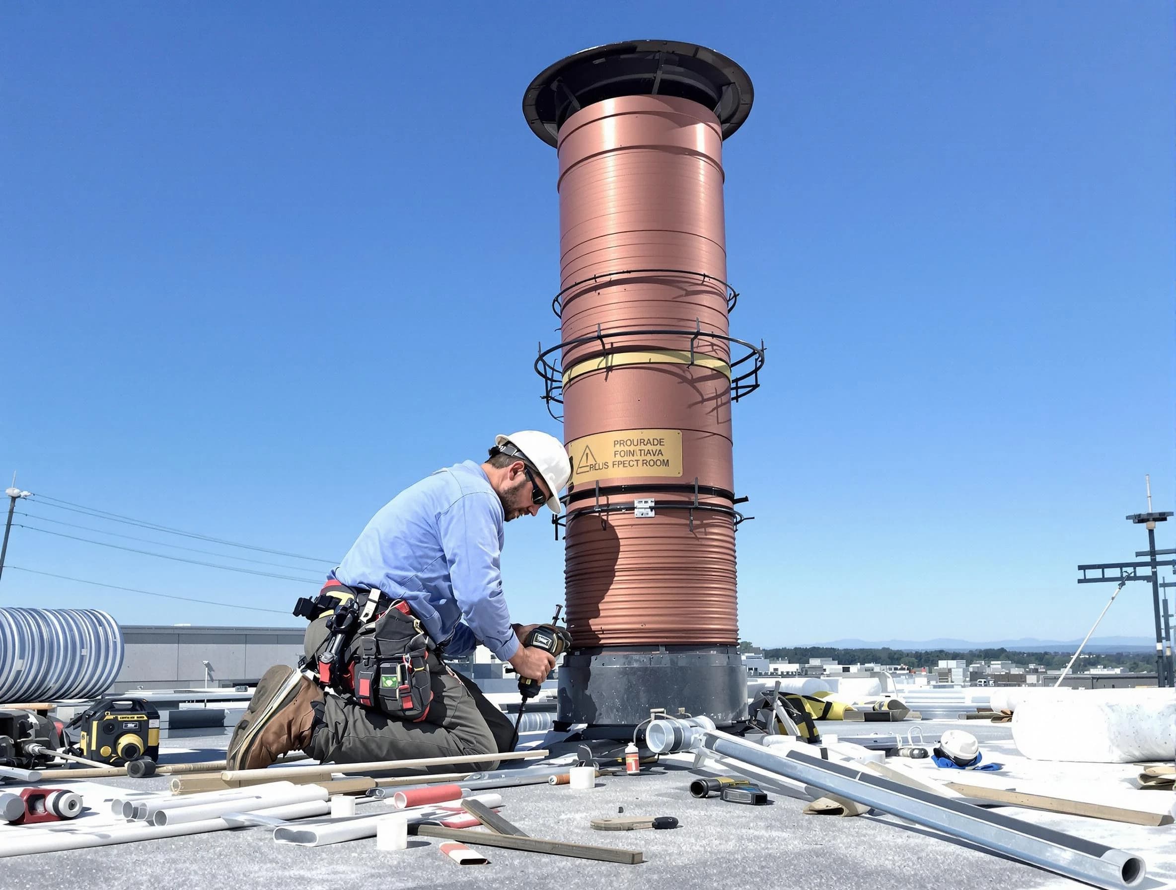 Installed chimney liner by Ogden Chimney Sweep in Ogden, UT