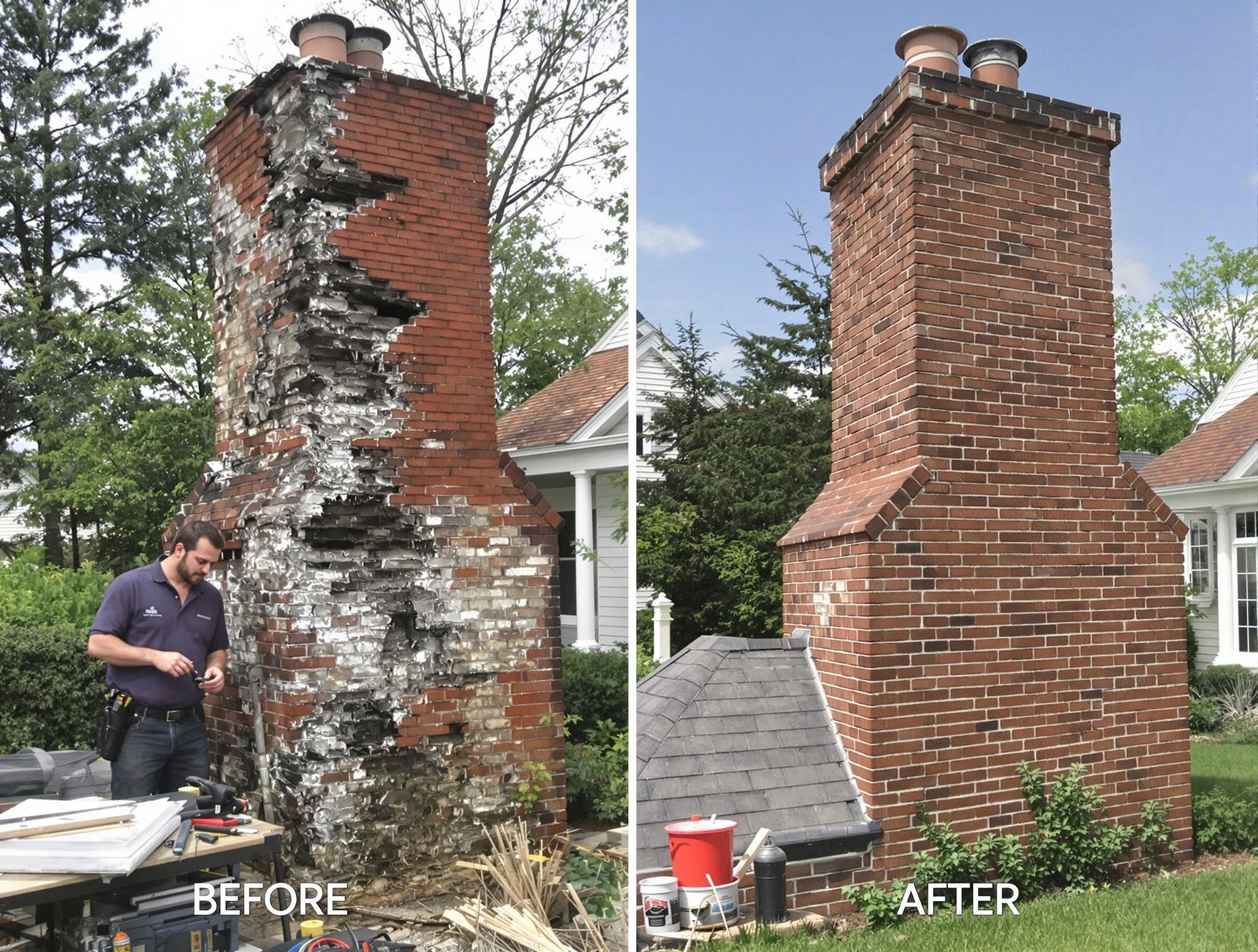 Ogden Chimney Sweep performing a full chimney restoration in Ogden, UT
