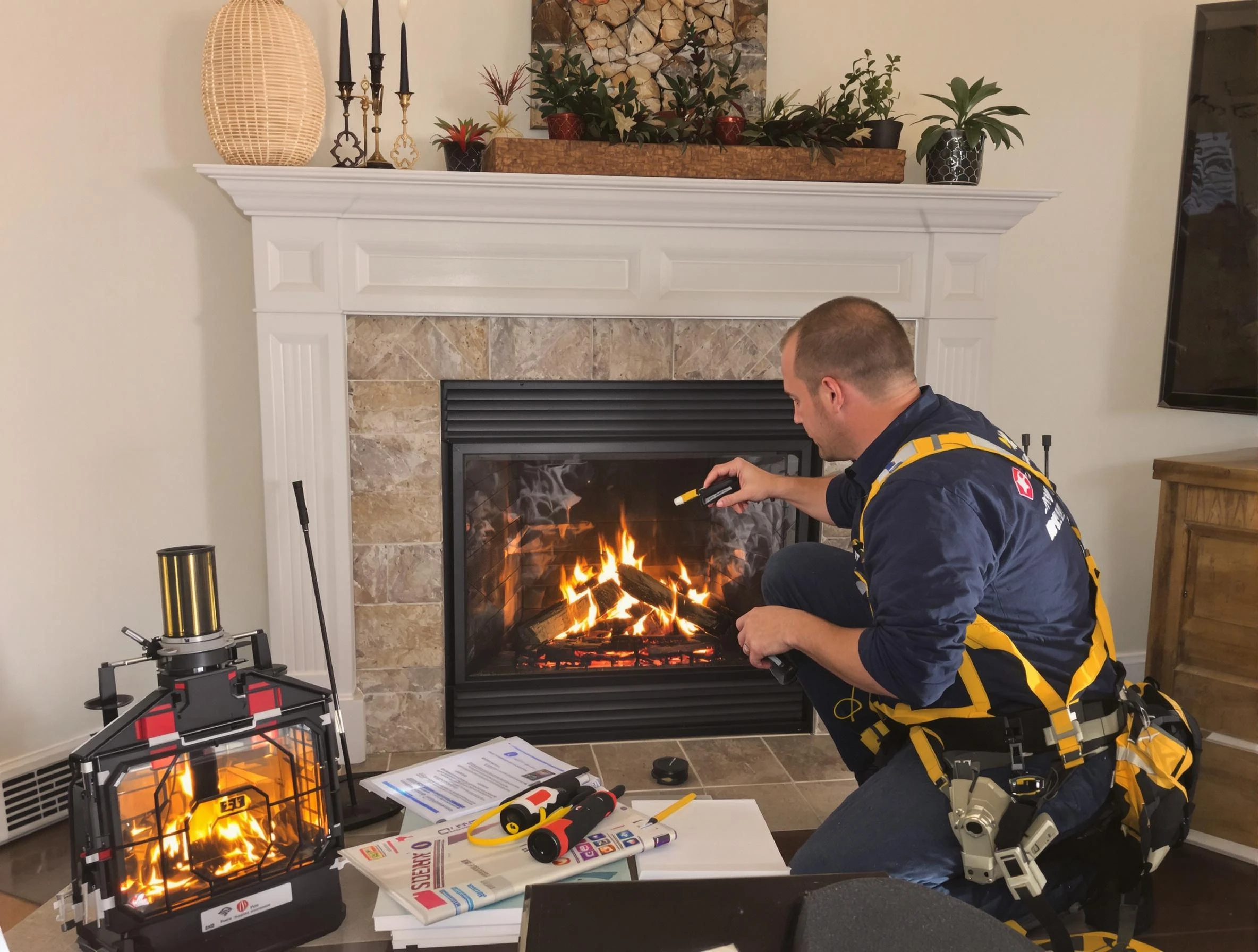 Safety-focused fireplace inspection by Ogden Chimney Sweep in Ogden, UT